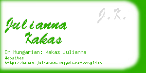 julianna kakas business card